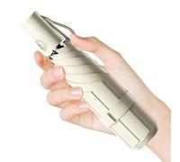 Moorrlii Automatischer Mini-Reise-Regenschirm, winddicht, faltbar, UV-Schutz, sofortiges Öffnen/Schließen für Regen/Sonne, kleines, kompaktes, leichtes Design, passt in Tragetasche/Reisetasche