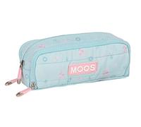 MOOS Dreifach ausklappbares Federmäppchen, Federmäppchen für Kinder, ideal für Kinder im Schulalter, bequem und vielseitig, Qualität und Widerstandsfähigkeit, 21 x 8 x 8 cm, Türkis