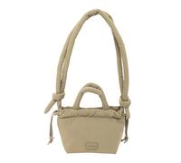 MOOS Gepolsterte Kapseltasche, Beige, gepolsterte Damenhandtasche, Einkaufstasche, bequem und vielseitig, Qualität und Widerstandsfähigkeit, 16 x 10 x 16 cm
