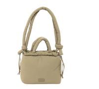 MOOS Gepolsterte Kapseltasche, Beige, gepolsterte Damenhandtasche, Einkaufstasche, bequem und vielseitig, Qualität und Widerstandsfähigkeit, 24 x 11 x 24 cm