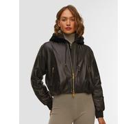 Moose Knuckles Cardin Bunny Jacket Damen Lederjacke M35ll303g-292 Schwarz M