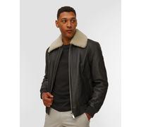 Moose Knuckles Toba Bomber L Herren Lederjacke M34ml313-292 Schwarz L