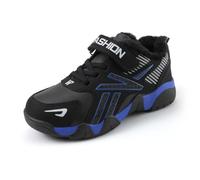 Mooyii Winterschuhe Kinder Winterstiefel Mädchen Jungen Herbstschuhe Warmfutter Schneestiefel Wanderschuhe Trekking Snowboots Mit Klettverschluss Straßenlaufschuhe 28-39