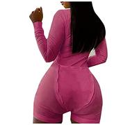 Mophghdj ReizwäSche FüR Sex Offener Schritt - Flanell Pyjama Damen Sexy Dessous Damen Jumpsuit Damen Kuschelig Tier Sexy Damen Outfit Hausanzug Damen Baumwolle Sexy Geschenke FüR Frauen