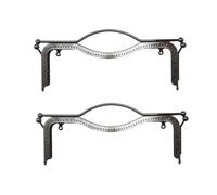 mophrati 2 Stück Kussverschluss für Handtaschen, einfach zu montieren und modisch, Metall Lippenform, Vintage Metallrahmen für Handtaschen, Pistole schwarz