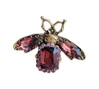 mophrati Bienenbrosche mit wunderschönen Strasssteinen - ein elegantes Schmuckaccessoire für jedes Outfit. Langlebige Strassbroschen und nadeln für Damen. Verschönert Vintage Taschen, Blusen, Jacken,