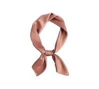 mophrati Breite Anwendung: Damen Haarband mit kleinem Hals, Foulard, Bandana Schals für vielseitiges Styling, Eisseide, leicht zu reinigen, Premium, Bohnenpaste rot