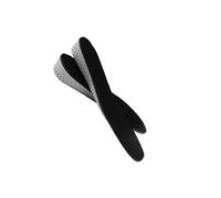 mophrati Einlegesohlen zur Erhöhung der Körpergröße, Fersenerhöhung, bequeme Dämpfung, Stoßdämpfung, atmungsaktiv, rutschfest, für Sportschuhe, für Damen und Herren, Schwarz, 3.5 cm