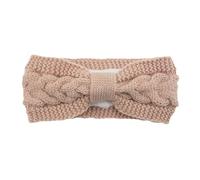 mophrati Gehäkelte Stirnbänder, winddicht, elastisch, mit Fleece gefüttert, verstellbare Haarbänder, warmes, klobiges Ohrwärmer Stirnband, Geschenke für Frauen, Rosa Garnelen