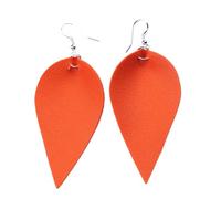 mophrati Moderne Damen Ohrringe, kreative Blattform, Leder und Legierung, Kunstleder Ohrringe für Damen,