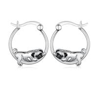 Mops-/Corgi-Ohrringe, Sterlingsilber, Hunde-Ohrringe, Schmuck, Geschenke für Frauen, Sterling Silber, nein