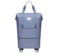 Morain Erweiterbare Reisetasche mit Rollen für Reisen und Sport, mit Trocken- und Nass-Trennung, wasserabweisend, faltbare Gepäcktasche, hellblau, 9.36x8.2564in, Reisehandtasche