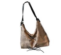 Morain Lässiger Jeans-Rucksack für Studenten, vielseitig, große Kapazität, Reise-Umhängetasche, modisch, coffee, 9.36x8.1675in