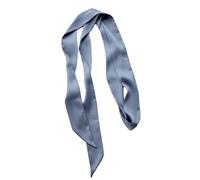 Morain Schmaler Damenschal, dünner Gürtel, Krawatte, Schal, Tasche, Griff, Wickeltuch, Seidengefühl, Choker, elegante Dekoration, modisches Seidenband, blau, One size
