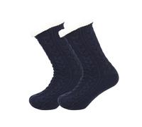 Morbuy 1 Paar Kuschelsocken für Damen und Herren, Winter Anti Rutsch Thermosocken Rutschfest Flauschige Stoppersocken Lang Dicke Warme Plüsch Socken Hüttensocken (A6096J Marineblau,Einheitsgröße)
