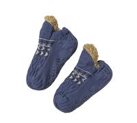 Morbuy 1 Paar Slipper Socken Winter Unisex Women Men, 35-42 EU Non Slip Slipper Socks Women Kuschelsocken für Stiefel Rutschfest Flauschige Stoppersocken Warme Dicke (X664 Blau,M)
