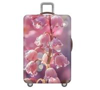 Morbuy 3D Elastisch Kofferhülle Reise,Kofferschutzhülle 18 bis 32 Zoll,Waschbar Gepäckabdeckung,Kofferbezug Schutzhülle Luggage Gepäck Cover (Maiglöckchen,S(18-20 Zoll))