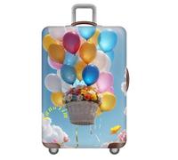 Morbuy Ballondruck Elastisch Kofferhülle Reise,Kofferschutzhülle 18 bis 32 Zoll,Waschbar Gepäckabdeckung,Kofferbezug Schutzhülle Luggage Gepäck Cover (Ballon,M(22-24 Zoll))