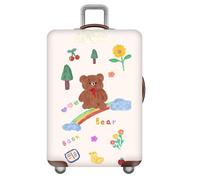 Morbuy Elastisch Reise Kofferhülle, S/M/L/XL Kofferschutzhülle Koffer Schutzhülle mit 18-32 Zoll Reißverschluss Luggage Cover (Kleiner Bär,S)