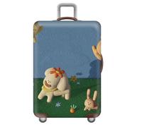 Morbuy Elastisch Reise Kofferhülle, S/M/L/XL Kofferschutzhülle Koffer Schutzhülle mit 18-32 Zoll Reißverschluss Luggage Cover (Hase,L)
