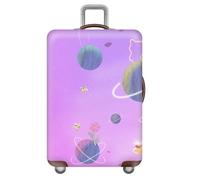Morbuy Elastisch Reise Kofferhülle, S/M/L/XL Kofferschutzhülle Koffer Schutzhülle mit 18-32 Zoll Reißverschluss Luggage Cover (Planet,XL)