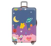 Morbuy Elastisch Reise Kofferhülle, S/M/L/XL Kofferschutzhülle Koffer Schutzhülle mit 18-32 Zoll Reißverschluss Luggage Cover (Weltraum,XL)