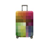 Morbuy Elastisch Reise Kofferschutzhülle Abdeckung Waschbar Kofferhülle Schutz Bezug mit Reißverschluss Luggage Cover Koffer Schutzhülle (Geometric Triangle 4,M (22-24inch))