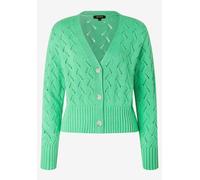 MORE & MORE - Ajour Cardigan grün - Gr. - 40