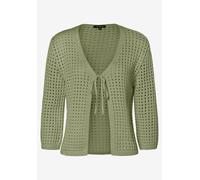 MORE & MORE - Ajour-Cardigan grün - Gr. - 46