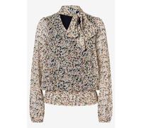 MORE & MORE - Bedruckte Chiffonbluse blau/gelb - Gr. - 42