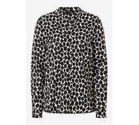MORE & MORE - Bedruckte Viskose Bluse beige/schwarz - Gr. - 38