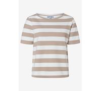 MORE & MORE - Blockstreifenshirt beige - Gr. - 42