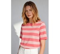 MORE & MORE T-Shirt mit Rundhalsausschnitt und 1/2-Arm in Pink, Größe 44