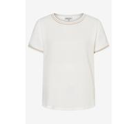 Blusenshirt mit Kontrastabschlüssen Weiß 34