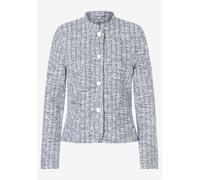 MORE & MORE - Bouclé Jerseyjacke weiß - Gr. - 36