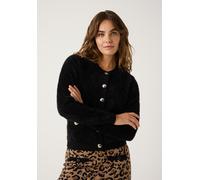 MORE & MORE - Cardigan mit dekorativen Knöpfen schwarz - Gr. - 36