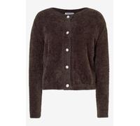 MORE & MORE - Flauschiger Cardigan braun - Gr. - 44