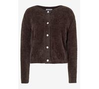 MORE & MORE - Flauschiger Cardigan braun - Gr. - 46