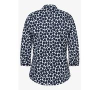 MORE & MORE - Hemdbluse mit Tupfenprint blau - Gr. - 40