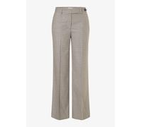 MORE & MORE - Higgins Karo Weite Hose beige/braun - Gr. - 34