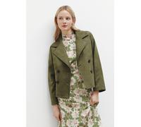 Jacke in Wildleder-Optik Grün 38