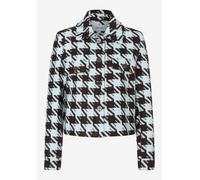 MORE & MORE - Jacke mit Hahnentrittmuster blau - Gr. - 44