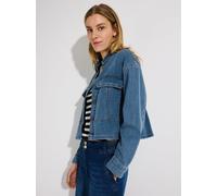 More & More Jeansjacke Damen Baumwolle blau, 36