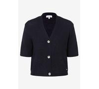 MORE & MORE - Kurzarm-Cardigan blau - Gr. - 34