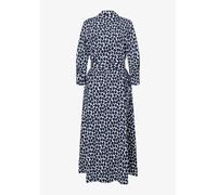 More & More Hemdblusenkleid mit Bindegürtel und 3/4-Arm in Marine, Größe 36