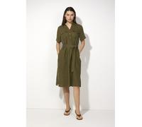 More & More Leinen-Kleid in Khaki - Größe 38 | Damen Kleider