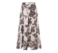 MORE & MORE - Maxirock mit Blumenmuster braun - Gr. - 36