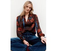 MORE & MORE - Printbluse braun - Gr. - 44