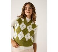 Pullunder mit Argyle-Muster Grün 36