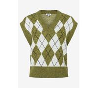 MORE & MORE - Pullunder mit Argyle-Muster grün - Gr. - 38